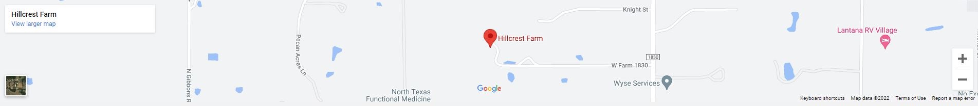 A map of hillcrest farm