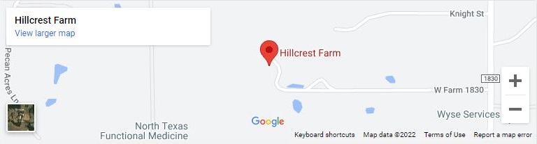 A map of hillcrest farm